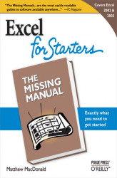 Okładka: Excel 2003 for Starters: The Missing Manual. The Missing Manual