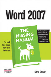 Okładka: Word 2007: The Missing Manual. The Missing Manual
