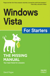 Okładka: Windows Vista for Starters: The Missing Manual. The Missing Manual