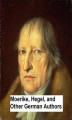 Okładka książki: Moerike, Hegel, and Other German Authors