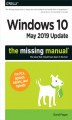 Okładka książki: Windows 10 May 2019 Update: The Missing Manual. The Book That Should Have Been in the Box