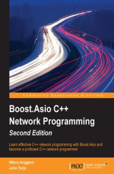 Okładka: Boost.Asio C++ Network Programming. Learn effective C++ network programming with Boost.Asio and become a proficient C++ network programmer