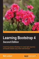 Okładka: Learning Bootstrap 4. Second Edition