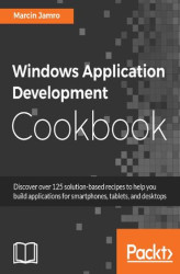 Okładka: Windows Application Development Cookbook. Click here to enter text
