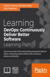 Okładka: Learning DevOps: Continuously Deliver Better Software. Click here to enter text