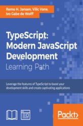 Okładka: TypeScript: Modern JavaScript Development. Click here to enter text
