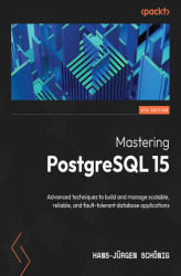 Okładka: Mastering PostgreSQL 15 - Fifth Edition