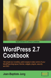 Okładka: WordPress 2.7 Cookbook. 100 simple but incredibly useful recipes to take control of your WordPress blog layout, themes, widgets, plug-ins, security, and SEO
