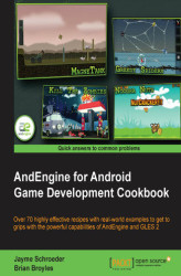 Okładka: AndEngine for Android Game Development Cookbook. AndEngine is a simple but powerful 2D game engine that's ideal for developers who want to create mobile games. This cookbook will get you up to speed with the latest features and techniques quickly and prac