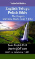 Okładka książki: English Telugu Polish Bible - The Gospels - Matthew, Mark, Luke & John