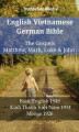 Okładka książki: English Vietnamese German Bible. The Gospels
