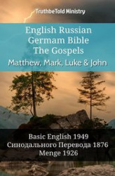 Okładka: English Russian German Bible. The Gospels. Matthew, Mark, Luke & John