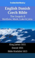Okładka książki: English Danish Czech Bible - The Gospels II