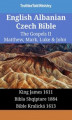Okładka książki: English Albanian Czech Bible. The Gospels II. Matthew, Mark, Luke & John