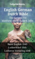 Okładka książki: English German Dutch Bible - The Gospels VII