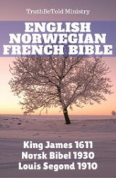Okładka: English Norwegian French Bible