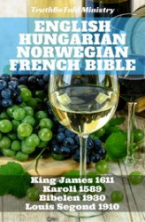 Okładka: English Hungarian Norwegian French Bible No2
