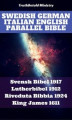 Okładka książki: Swedish German Italian English Parallel Bible