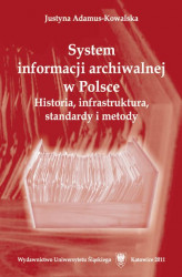 Okładka: System informacji archiwalnej w Polsce