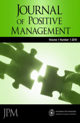Okładka: Journal of Positive Management, Vol. 1, No. 1, 2010