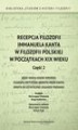 Okładka książki: Recepcja filozofii Immanuela Kanta w filozofii polskiej w początkach XIX wieku. Część 2