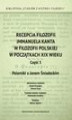 Okładka książki: Recepcja filozofii Immanuela Kanta w filozofii polskiej w początkach XIX wieku. Część 3: Polemiki z Janem Śniadeckim