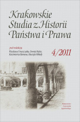 Okładka: Krakowskie Studia Z Historii Państwa I Prawa, tom 4
