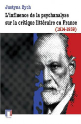 Okładka: L'influence de la psychanalyse sur la critique littéraire en France (1914-1939)