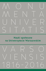 Okładka: Nauki społeczne na Uniwersytecie Warszawskim