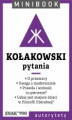 Okładka książki: Kołakowski [pytania]. Minibook