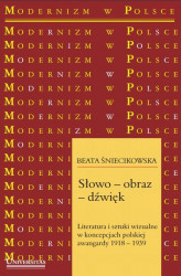 Okładka: Słowo-obraz-dźwięk. Literatura i sztuki wizualne w koncepcjach polskiej awangardy 1918-1939