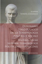 Okładka: Dizionario italo-polacco della terminologia politica e sociale. Włosko-polski słownik terminologii p