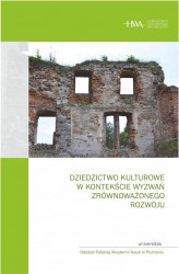 Okładka: Dziedzictwo kulturowe w kontekście wyzwań zrównoważonego rozwoju