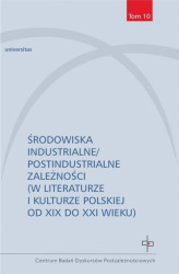 Okładka: Środowiska industrialne postindustrialne zależności w literaturze i kulturze polskiej od XIX do XXI