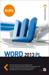 Okładka: Word 2013 PL. Kurs