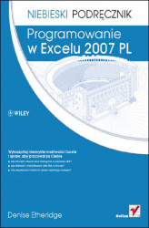 Okładka: Programowanie w Excelu 2007 PL. Niebieski podręcznik
