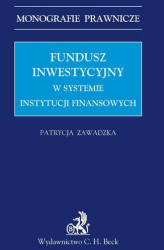 Okładka: Fundusz inwestycyjny w systemie instytucji finansowych