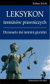 Okładka książki: Leksykon terminów prawniczych (włoski) Dizionario dei termini giuridici