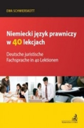 Okładka: Niemiecki język prawniczy w 40 lekcjach