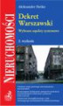 Okładka książki: Dekret Warszawski. Wybrane aspekty systemowe