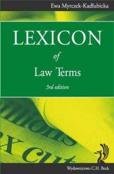 Okładka: Lexicon of Law Terms