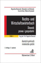 Okładka: Rechts- und Wirtschaftswörterbuch. Słownik prawa i gospodarki. Tom 1