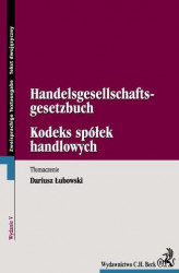 Okładka: Kodeks spółek handlowych / Handelsgesellschaftsgesetzbuch