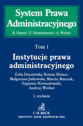 Okładka: Instytucje prawa administracyjnego. Tom 1