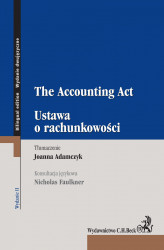 Okładka: Ustawa o rachunkowości. The Accounting Act