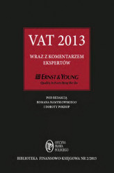 Okładka: VAT 2013 wraz z komentarzem ekspertów Ernst & Young