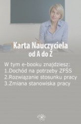 Okładka: Karta Nauczyciela od A do Z, wydanie kwiecień 2014 r.