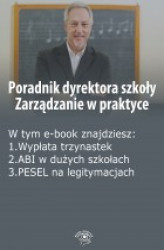 Okładka: Poradnik dyrektora szkoły. Zarządzanie w praktyce, wydanie luty 2015 r.