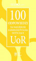 Okładka książki: 100 odpowiedzi na najczęściej zadawane pytania dotyczące UoR