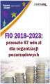 Okładka książki: FIO 2018–2023: przeszło 57 mln zł dla organizacji pozarządowych
